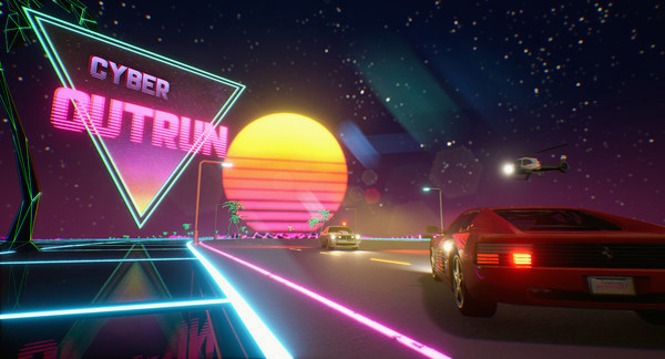Игра Cyber OutRun, скриншот