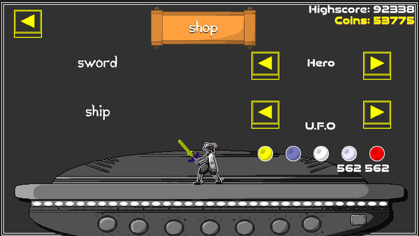 Игра Cyber Saber PRO, скриншот