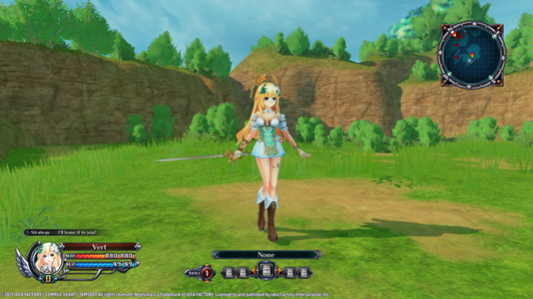 Игра Cyberdimension Neptunia: 4 Goddesses Online - Green Heart Hair Tie, скриншот