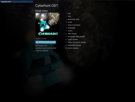 Игра Cyberhunt: Original Soundtrack, скриншот