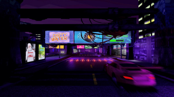 Игра CyberTaxi, скриншот