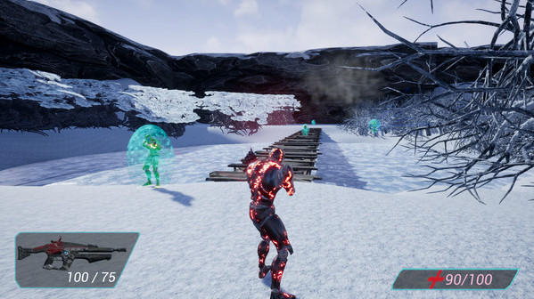 Игра Cyborg Invasion Shooter, скриншот
