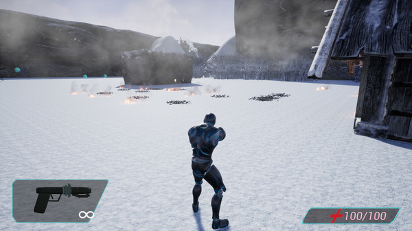 Игра Cyborg Invasion Shooter, скриншот