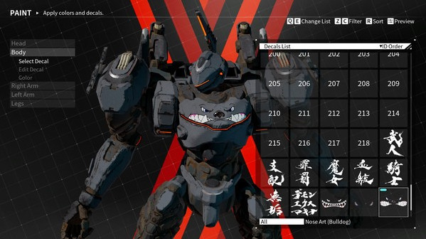 Игра DAEMON X MACHINA - Arsenal Decals Bundle, скриншот