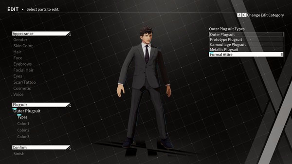 Игра DAEMON X MACHINA - Outer Suit - "Formal Attire", скриншот