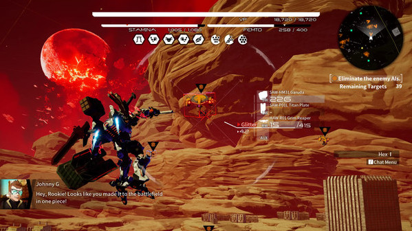 Игра DAEMON X MACHINA, скриншот
