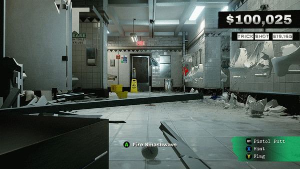 Игра Dangerous Golf, скриншот