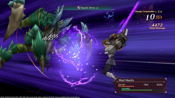 Игра Dark Rose Valkyrie, скриншот