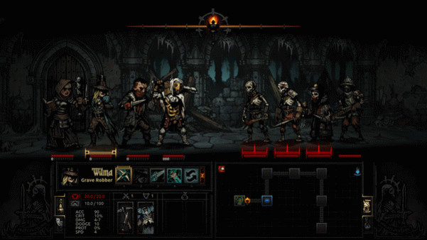 Игра Darkest Dungeon, скриншот