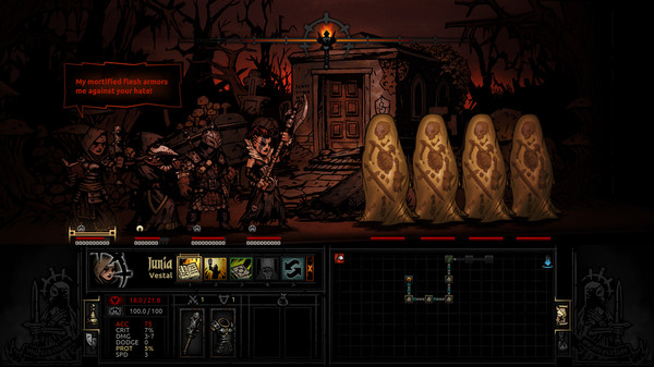 Игра Darkest Dungeon, скриншот