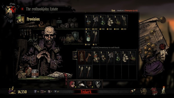 Игра Darkest Dungeon, скриншот