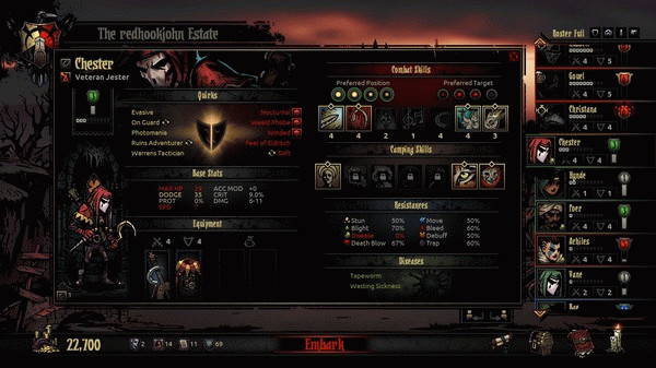Игра Darkest Dungeon, скриншот