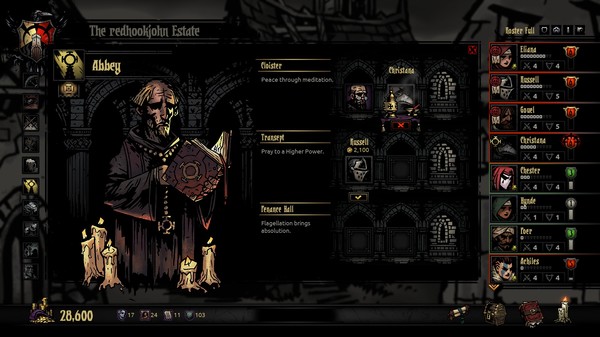 Игра Darkest Dungeon, скриншот
