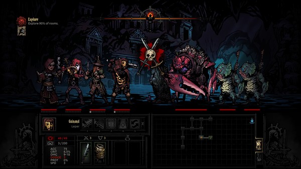 Игра Darkest Dungeon, скриншот