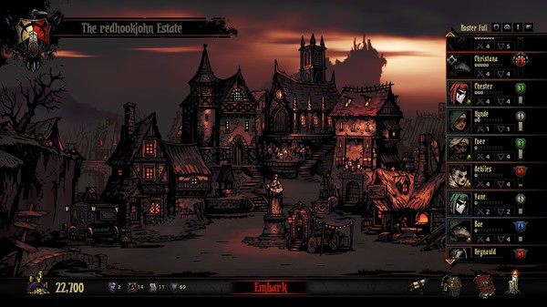 Игра Darkest Dungeon, скриншот