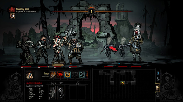 Игра Darkest Dungeon: The Crimson Court, скриншот
