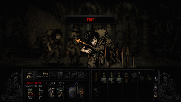 Игра Darkest Dungeon: The Fire's Edge, скриншот