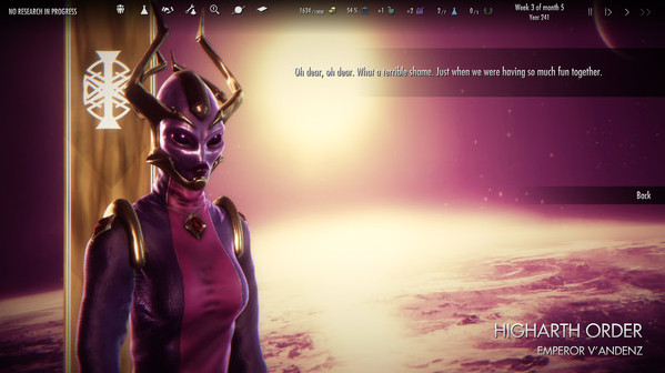 Игра Dawn of Andromeda: Subterfuge, скриншот