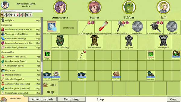 Игра Dawnsbury Days, скриншот