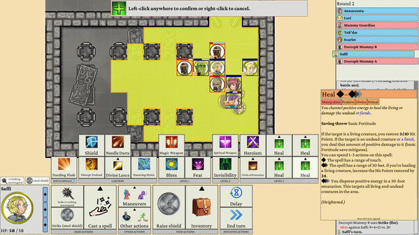Игра Dawnsbury Days - The Profane Barrier, скриншот