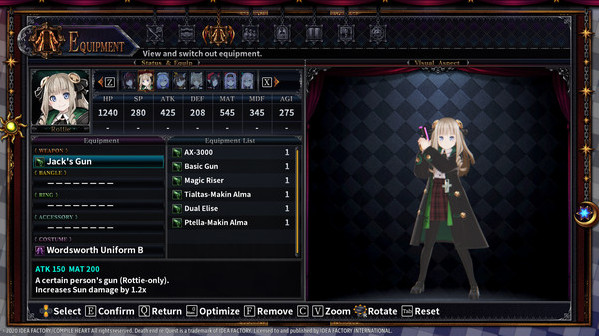 Игра Death end re;Quest 2 - Blood Skelter Set, скриншот