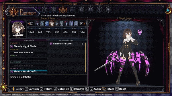 Игра Death end re;Quest 2 - Shina's Maid Outfit, скриншот