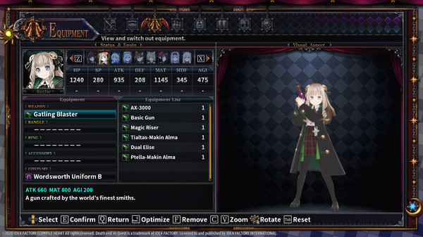 Игра Death end re;Quest 2 - Ultimate Weapon Set, скриншот