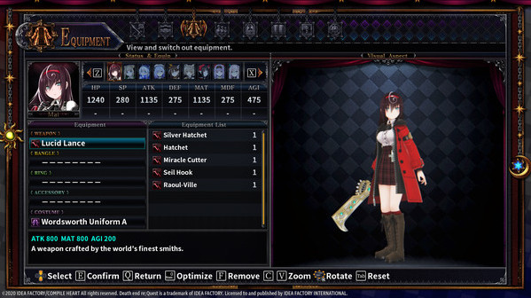 Игра Death end re;Quest 2 - Ultimate Weapon Set, скриншот