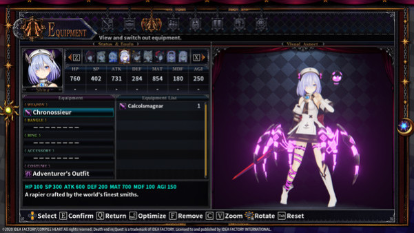 Игра Death end re;Quest 2 - Ultimate Weapon Set, скриншот