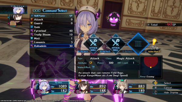 Игра Death end re;Quest, скриншот