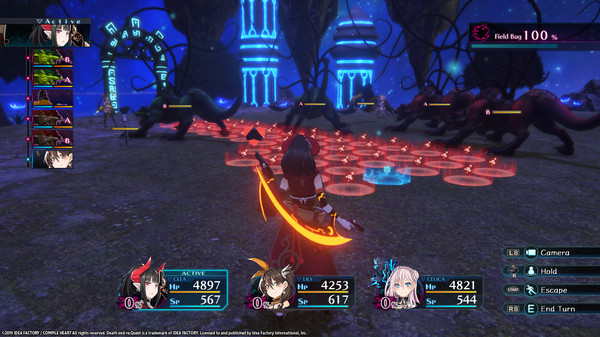 Игра Death end re;Quest, скриншот