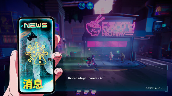 Игра Death Noodle Delivery, скриншот