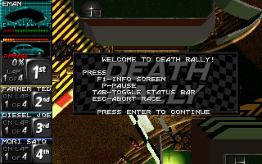 Игра Death Rally (Classic), скриншот