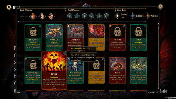 Игра Deck of Ashes, скриншот