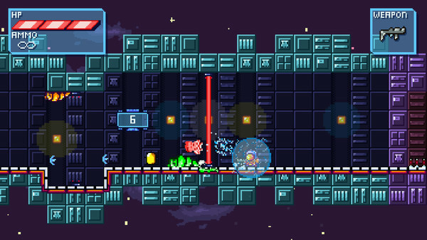 Игра DEEP SPACE | Space-Platformer, скриншот