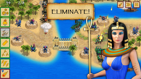 Игра Defense of Egypt: Cleopatra Mission, скриншот