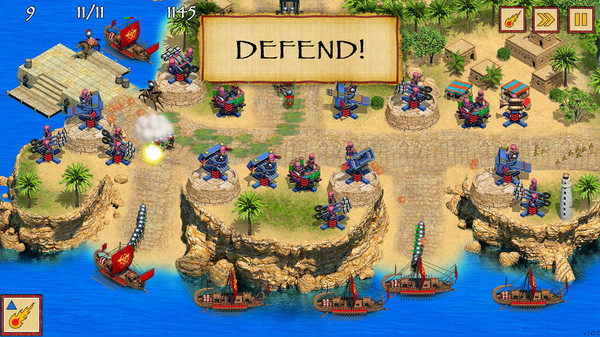 Игра Defense of Egypt: Cleopatra Mission, скриншот