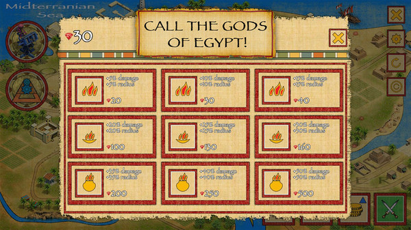 Игра Defense of Egypt: Cleopatra Mission, скриншот