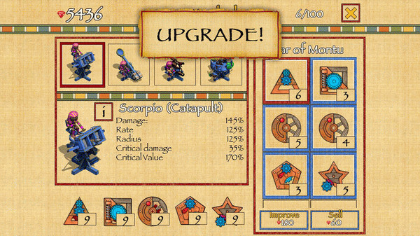 Игра Defense of Egypt: Cleopatra Mission, скриншот