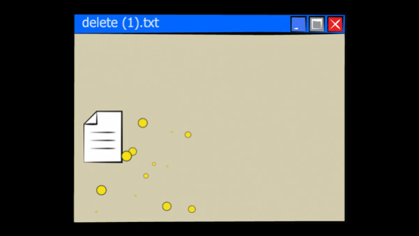 Игра delete.txt, скриншот