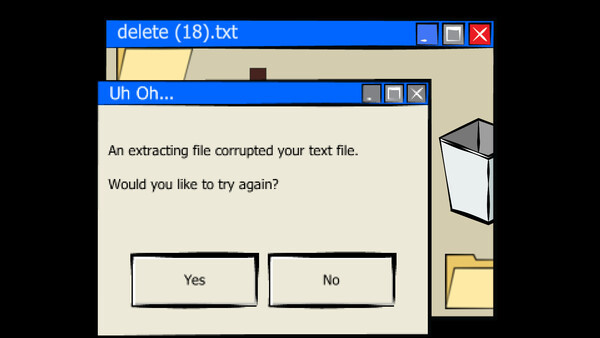 Игра delete.txt, скриншот
