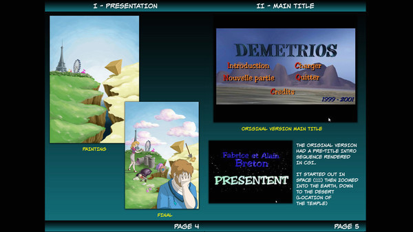 Игра Demetrios - Artbook, скриншот