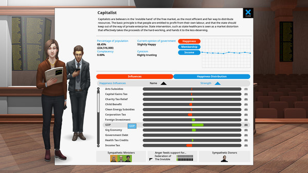 Игра Democracy 4, скриншот