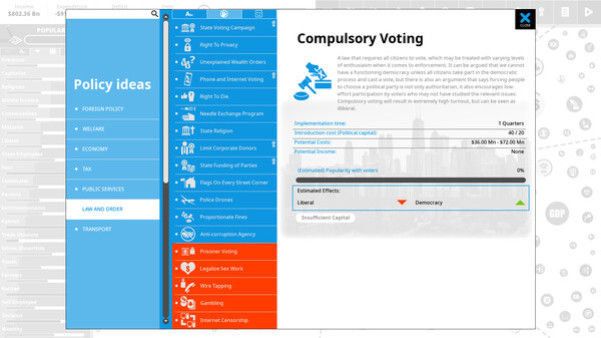 Игра Democracy 4 - Voting Systems, скриншот