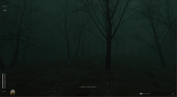 Игра Descending The Woods, скриншот