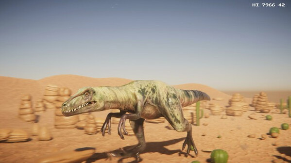 Игра Desert Dino Run, скриншот