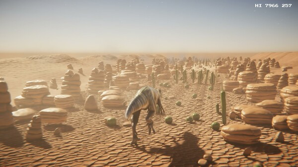 Игра Desert Dino Run, скриншот