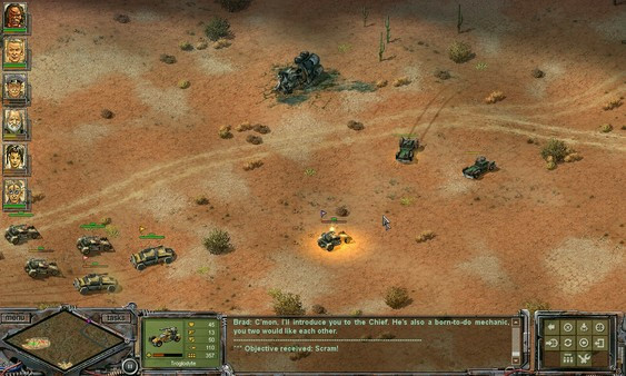 Игра Desert Law, скриншот