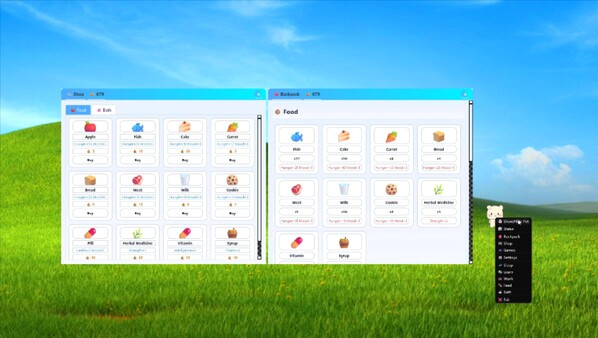 Игра Deskpet Engine, скриншот