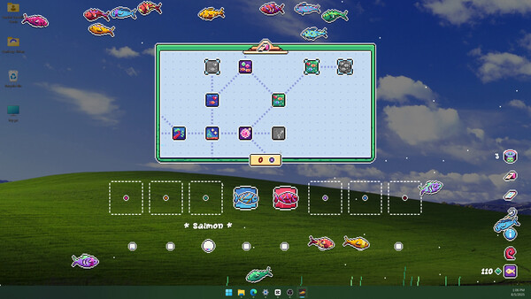 Игра Desktop Fishes, скриншот